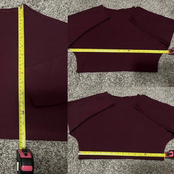 Adorable NWT boutique deep red High-waist, wide-leg 2-piece pant set! Size XS. - Picture 13 of 14